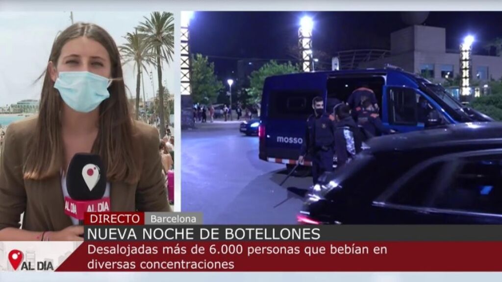 Desalojadas 6.615 personas por aglomeraciones en Barcelona la madrugada de este domingo