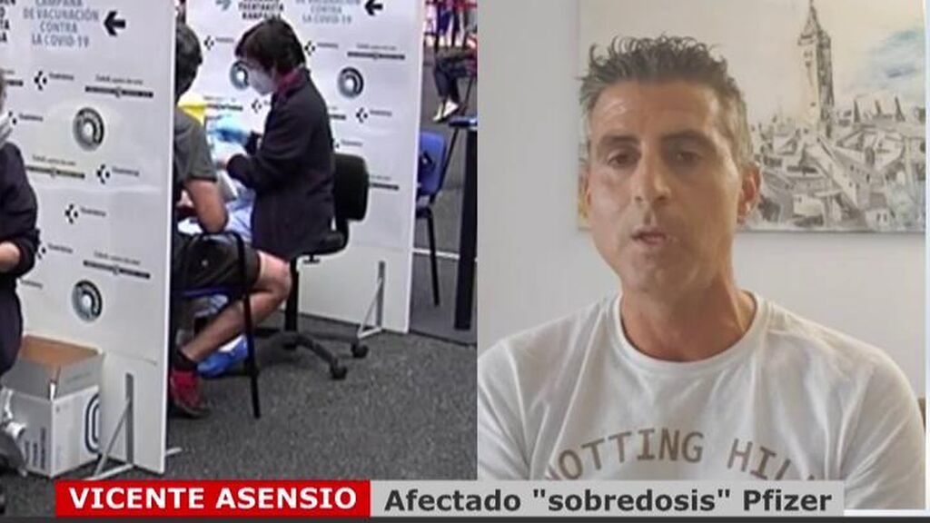 Vicente Asensio, afectado de ‘sobredosis’ de Pfizer: “El susto no se lo deseo a nadie”