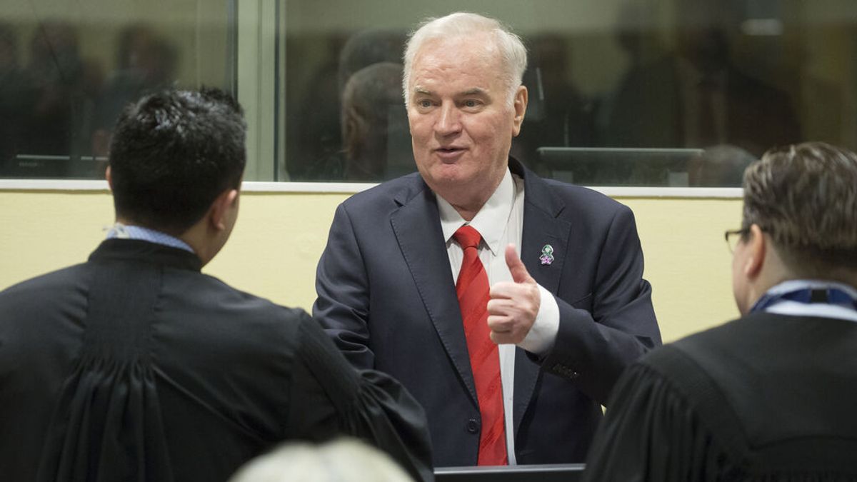 (NO publicar) El Tribunal de La Haya confirma la cadena perpetua a Ratko Mladic, 'el carnicero de los Balcanes'