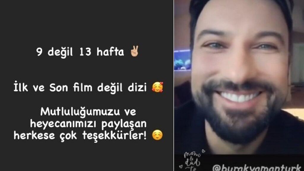 Story de Ozge Ozpirincci anunciando el embarazo