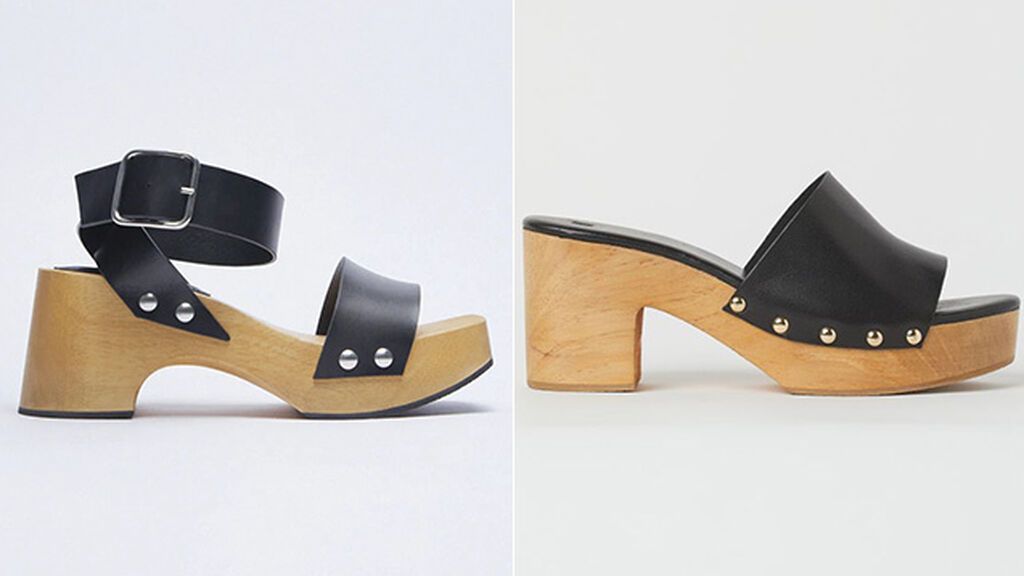 Sandalias de Zara y H & M