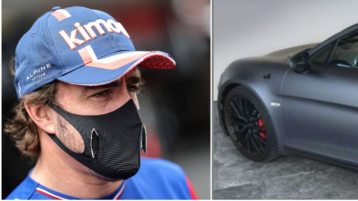 Alpine le regala un coche personalizado a Fernando Alonso: Su número y la bandera de España Alpine le regala un coche personalizado a Fernando Alonso: Su número y la bandera de España
