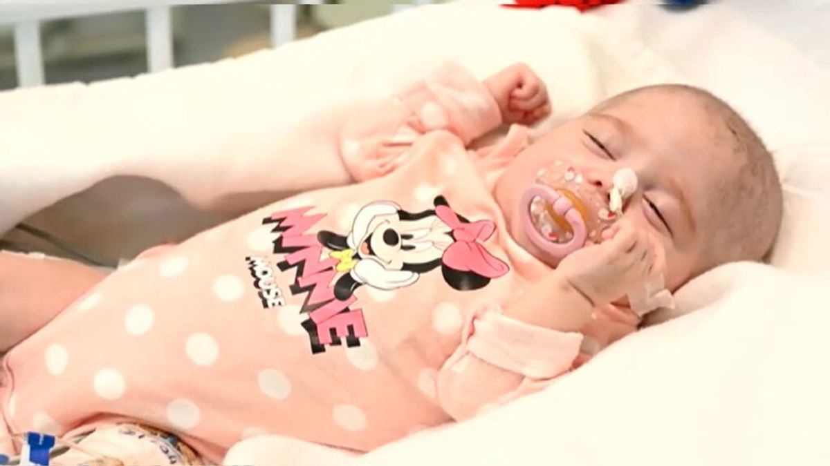 Naiara, la primera bebé con trasplante de corazón parado y grupo sanguíneo incompatible, recibe el alta