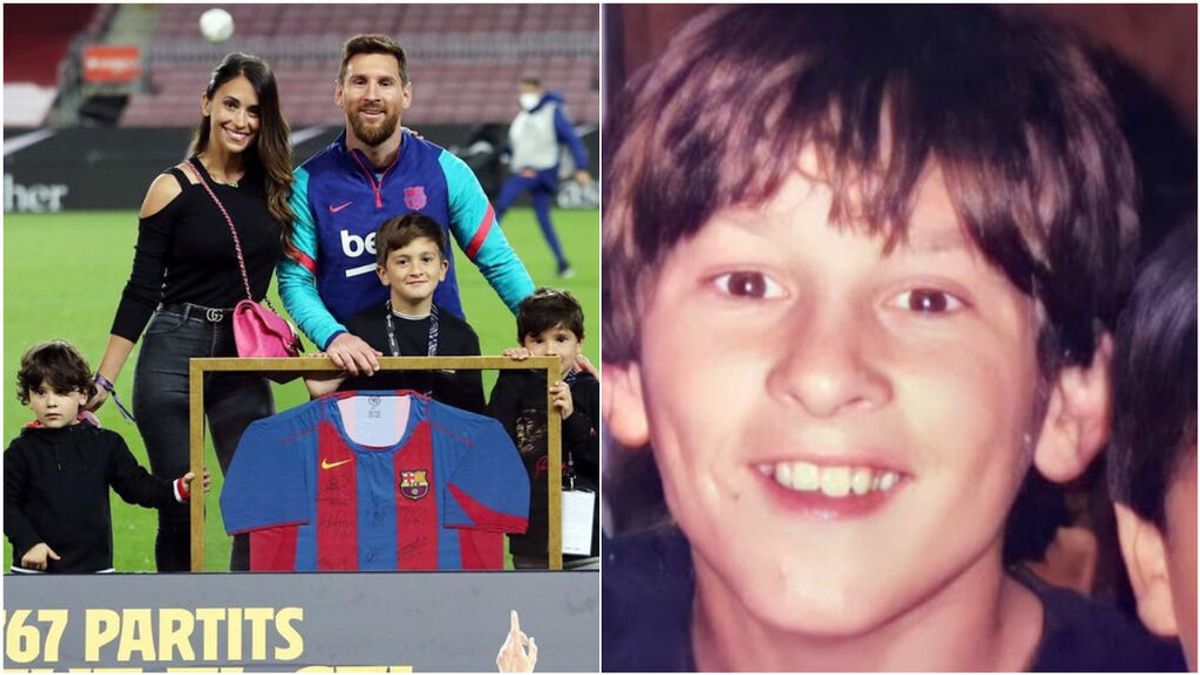 Antonella Roccuzzo juega a las siete diferencias entre Messi y sus hijos: “¿Igualito a mí no?