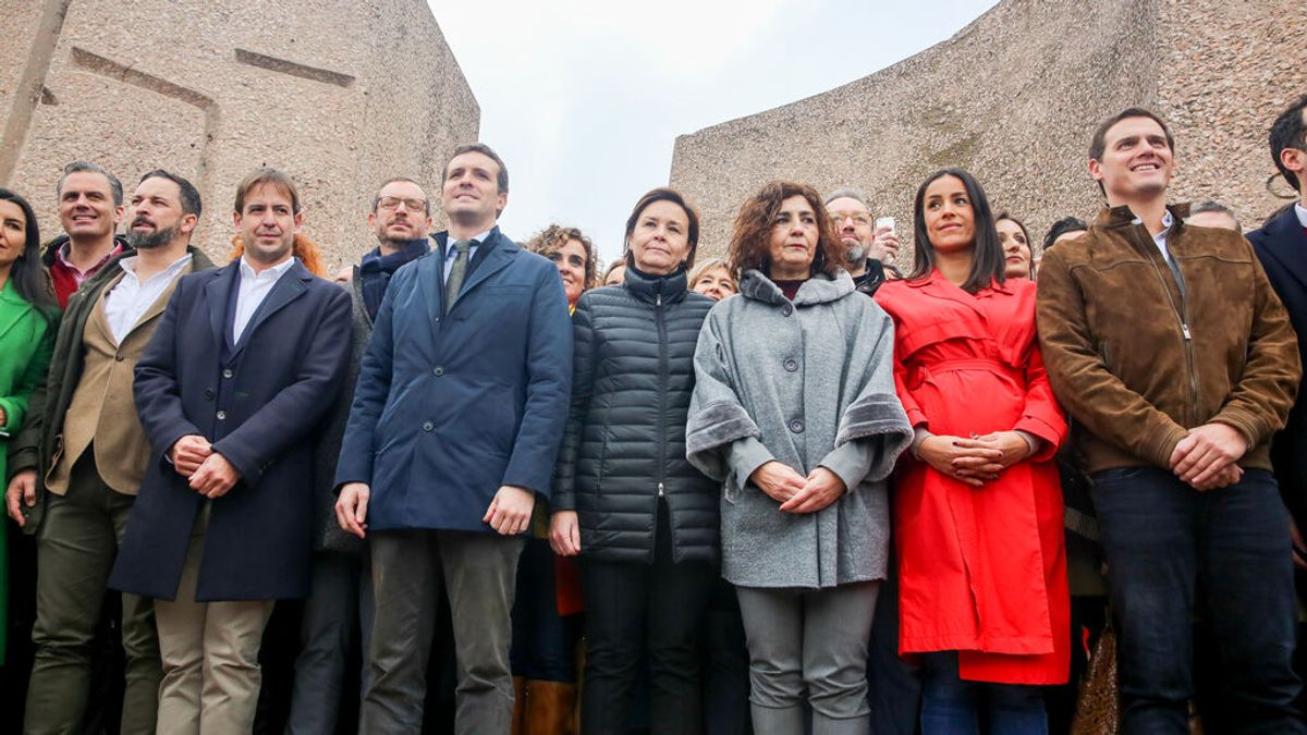 Los líderes de los partidos de la derecha en Colón en febrero de 2019. Los líderes de los partidos de la derecha en Colón en febrero de 2019.