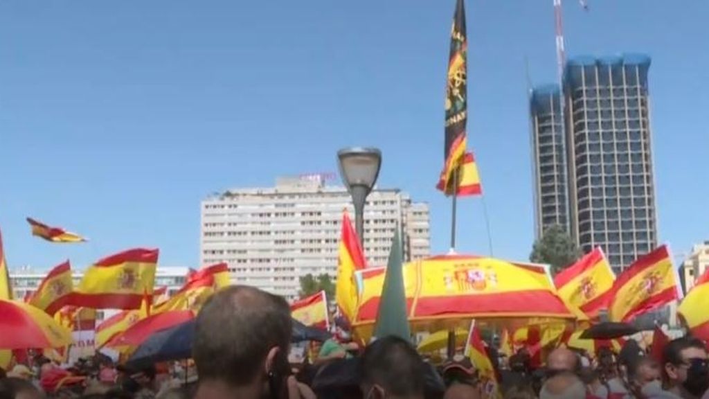 Concentración en Colón contra los indultos a presos independentistas