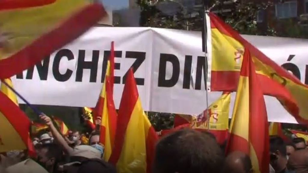 Concentración en Colón contra los indultos a presos independentistas