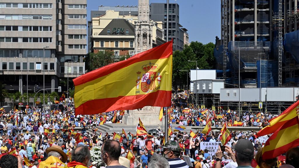 Concentración en Colón contra los indultos a presos independentistas