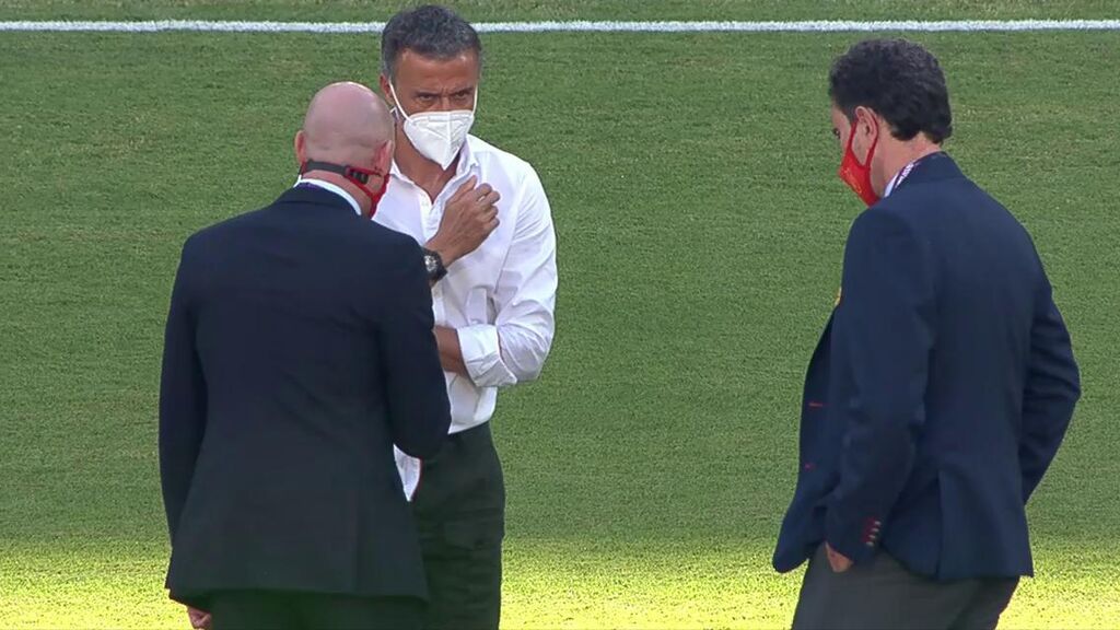 Luis Enrique se quejó a Rubiales antes de jugar del césped de la Cartuja