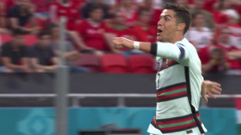 Tercer gol de Cristiano Ronaldo ante Hungría