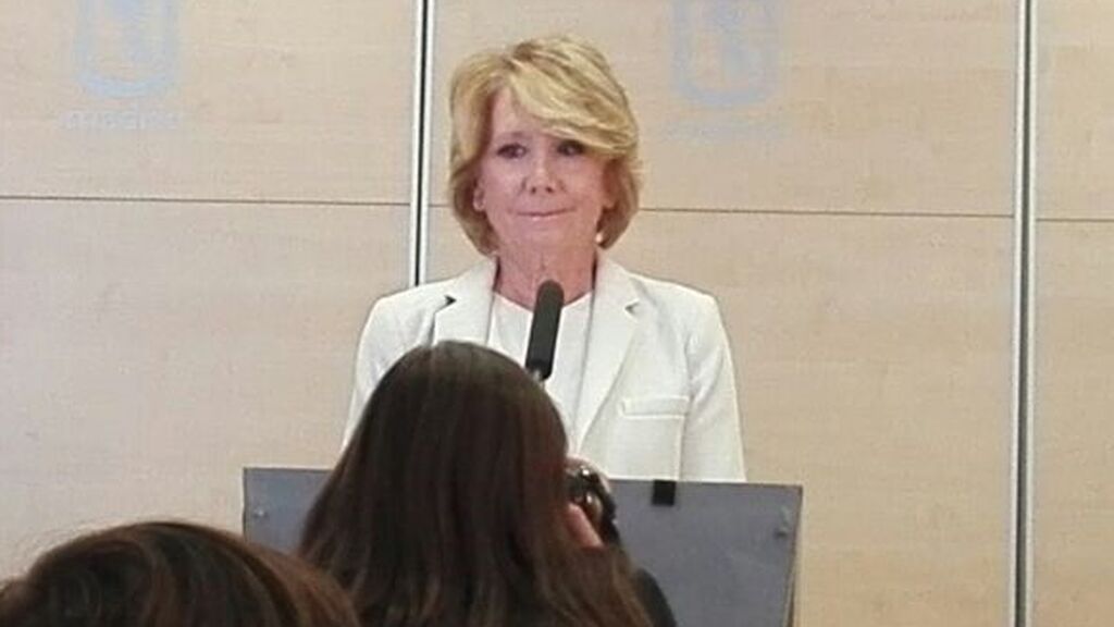 Esperanza Aguirre dimitió como portavoz en el Ayuntamiento de Madrid en 2017