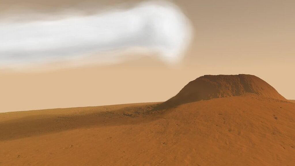 Recreación nube gigante de Marte