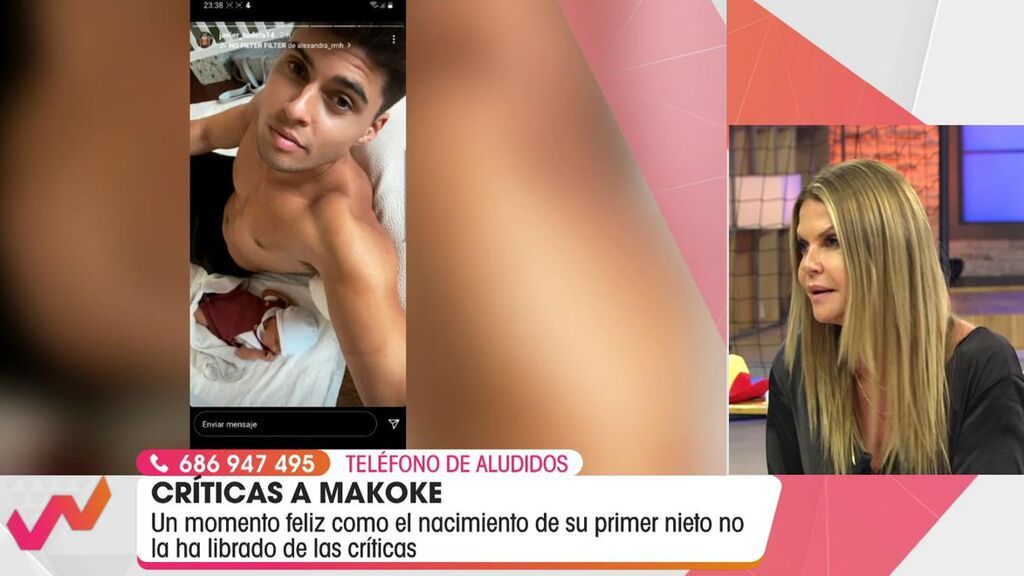 Makoke, encantada como abuela