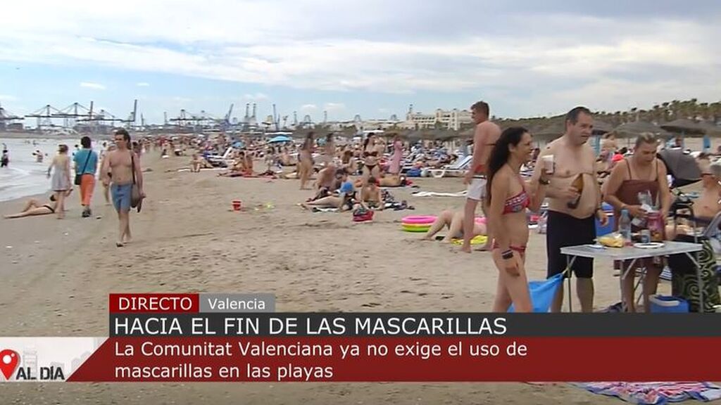 La Comunidad Valenciana ya no exige el uso obligatorio de mascarillas en sus playas