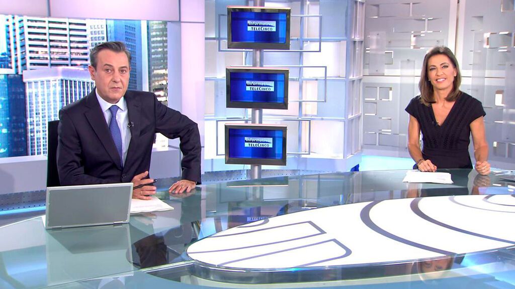 Con José Ribagorda y Ángeles Blanco Informativos Telecinco 2021 Mediodía 20/06/2021