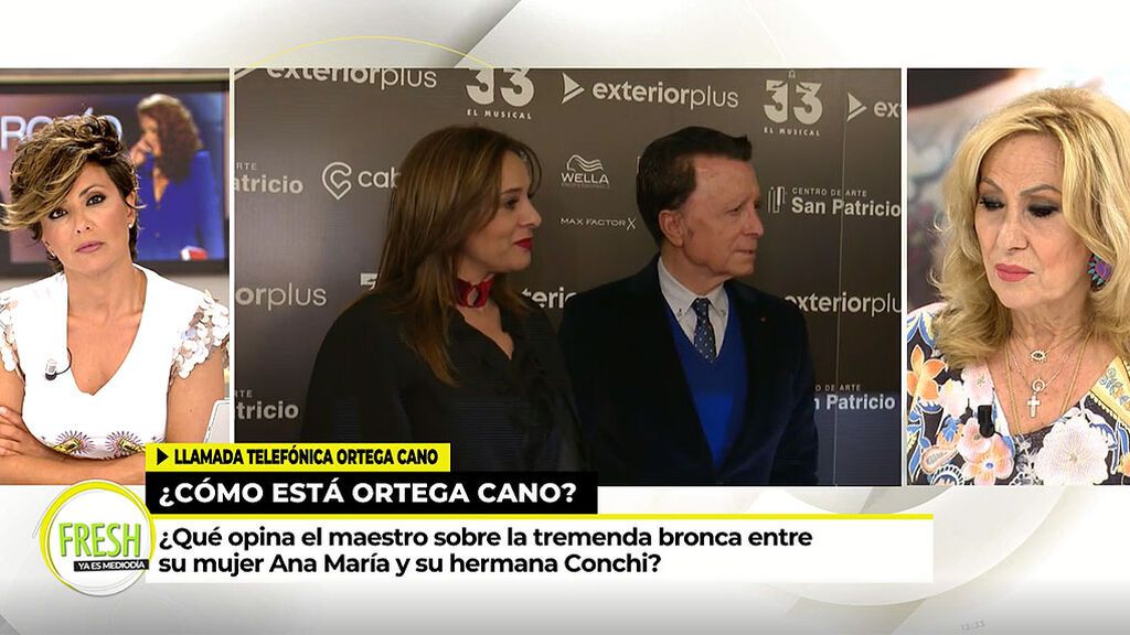 Ortega Cano zanja los malos rollos entre Ana María Aldón y su hermana Conchi: “Estaba llamando a otro teléfono”