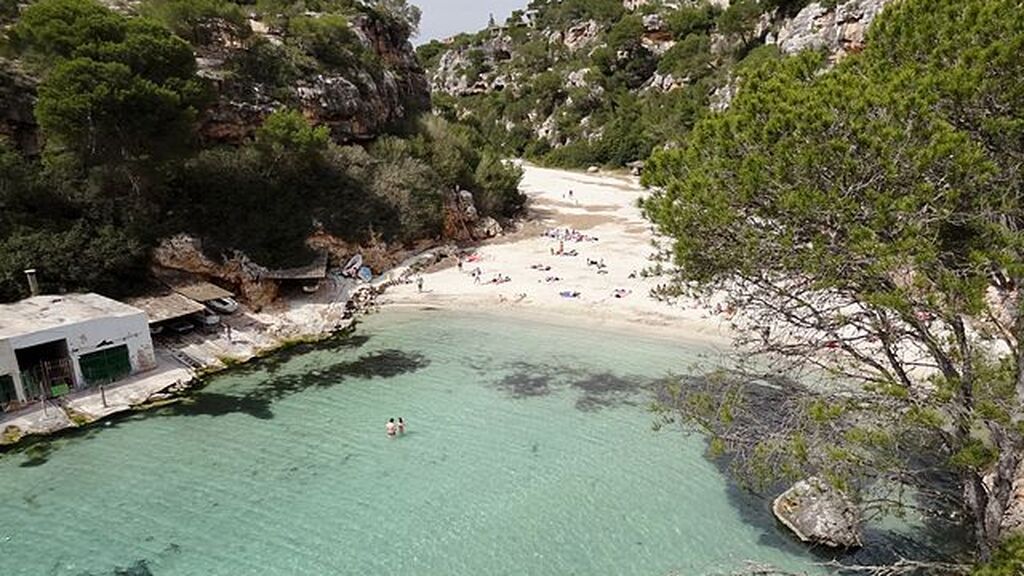 Cala Pi, en medio del bosque de pinos.