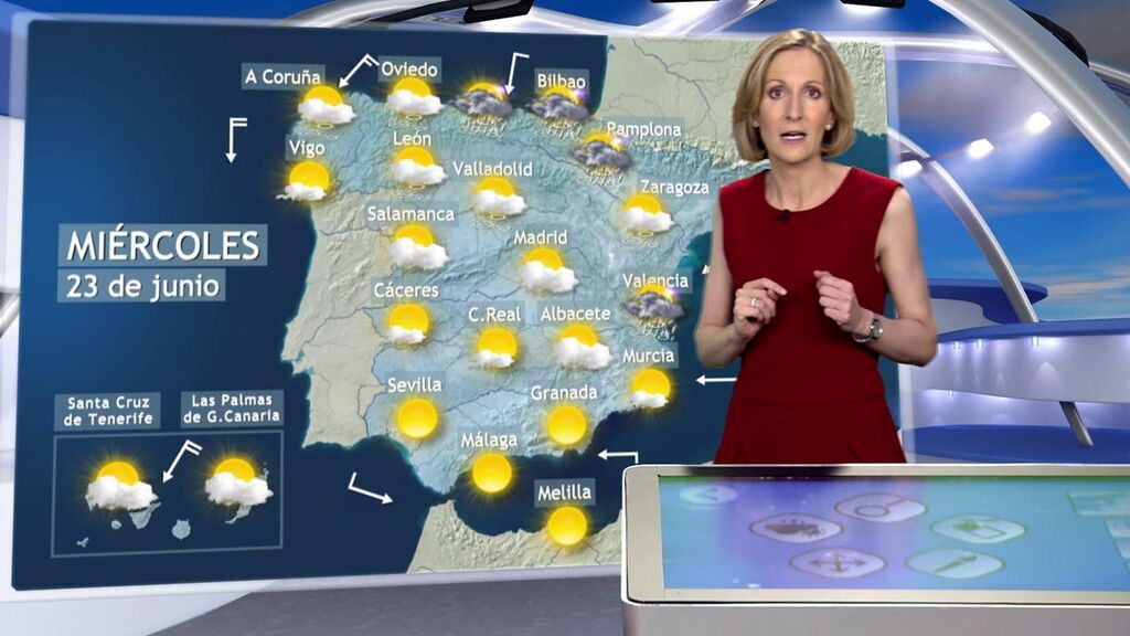 Avisos por aguaceros con tormenta en múltiples provincias: el tiempo para el miércoles en España