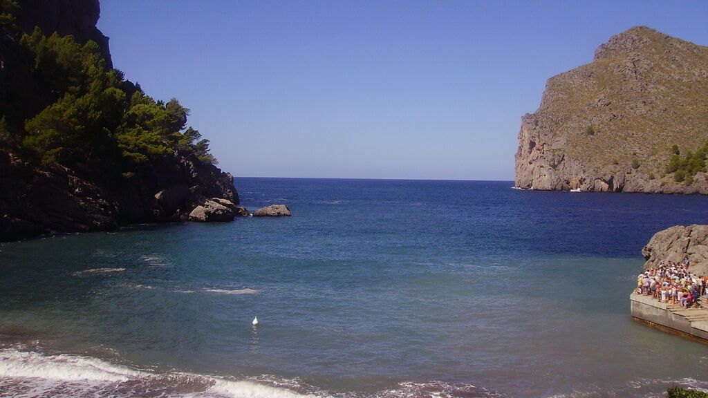 La cala de Sa Calobra se encuentra cerca de Escorca, en el norte de Mallorca.