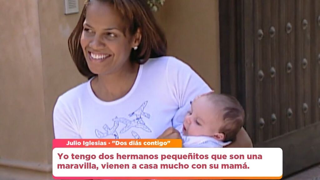 Ronna Keith con uno de sus hijos cuando eran pequeños