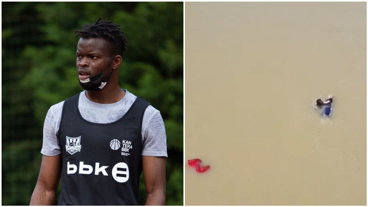Mouhammad Fadal, jugador del Bilbao Basket, salva a una persona que se había caído a la Ría: "Queremos agradecer su acto heroico" Mouhammad Fadal, jugador del Bilbao Basket, salva a una persona que se había caído a la Ría: "Queremos agradecer su acto heroico"
