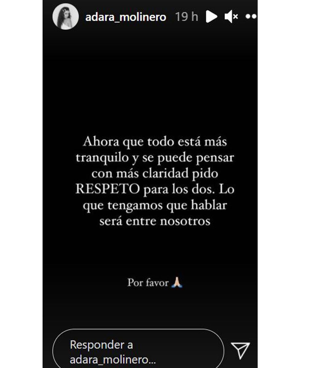 La petición de Adara a sus seguidores tras su ruptura con Rodri