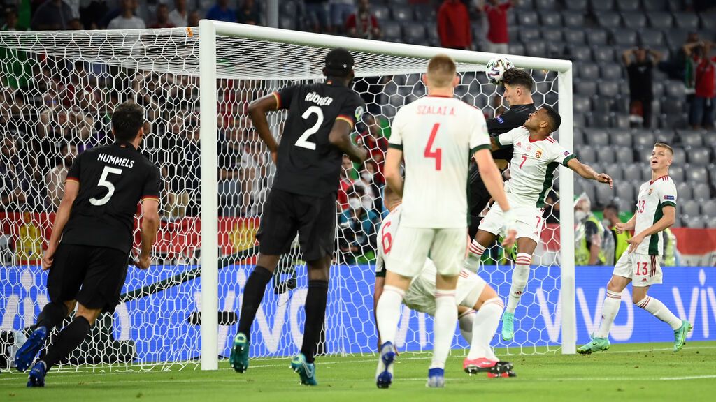 Havertz anotaba de cabeza para empatar el partido entre Alemania – Hungría