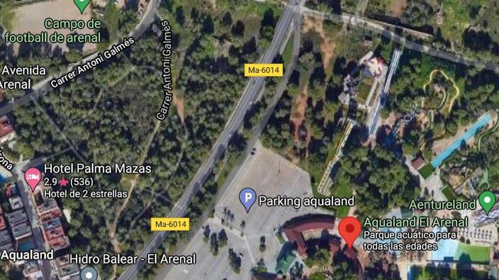 La explanada de El Arenal donde se reunían 4.000 jóvenes de botellón