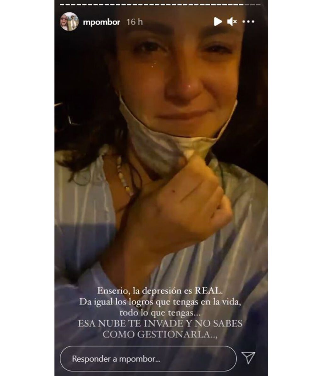 Marta Pombo rompe a llorar por la depresión