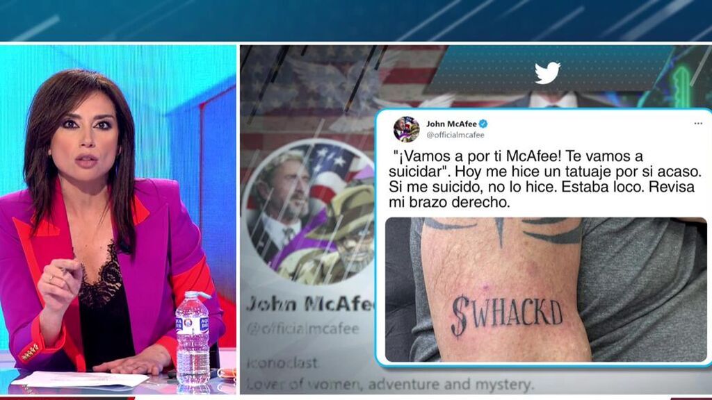 El misterioso tatuaje de John McAfee que ha desatado múltiples teorías acerca de su muerte