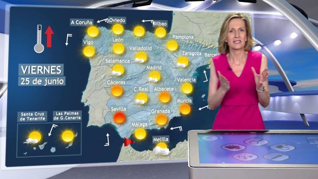 El calor se impone con 30 ºC o más en media España: el tiempo que hará el viernes 25