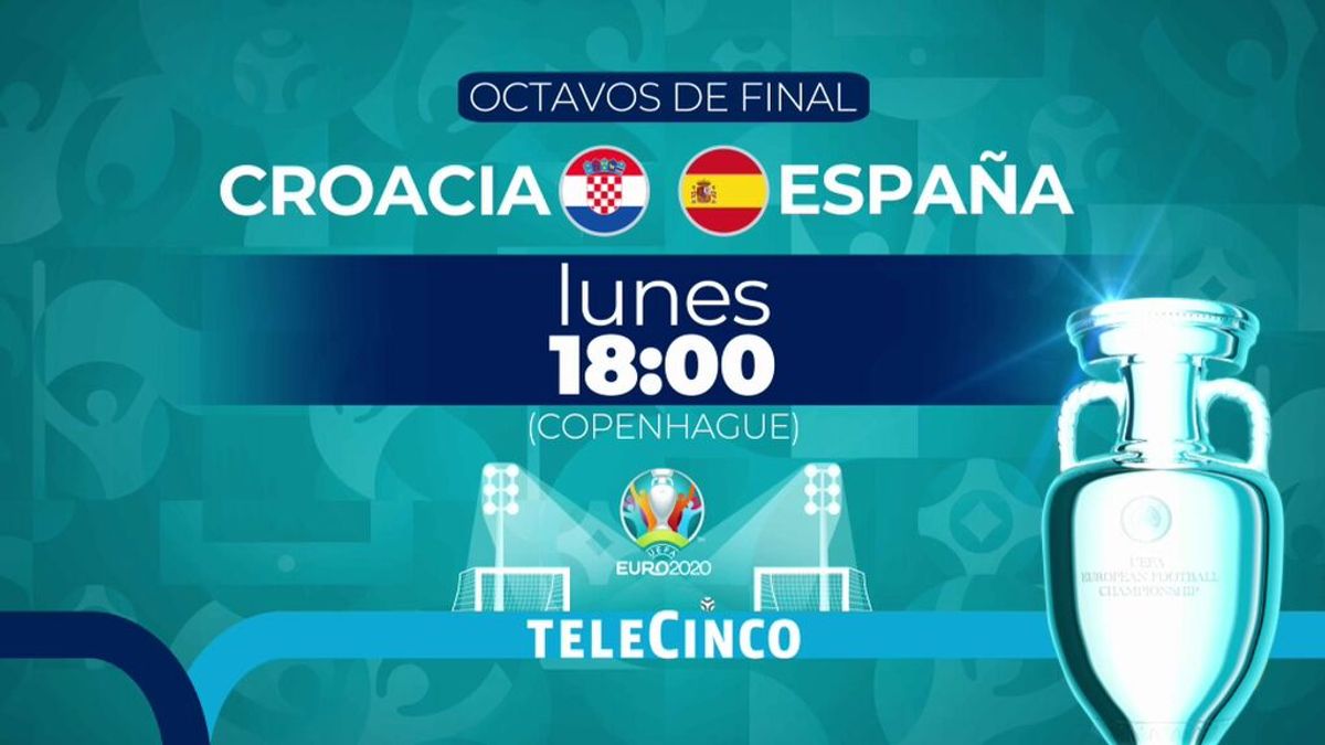 Arrancan mañana los octavos de final de la Euro 2020, con duelo estrella entre España y Croacia el lunes en Telecinco y Mitele