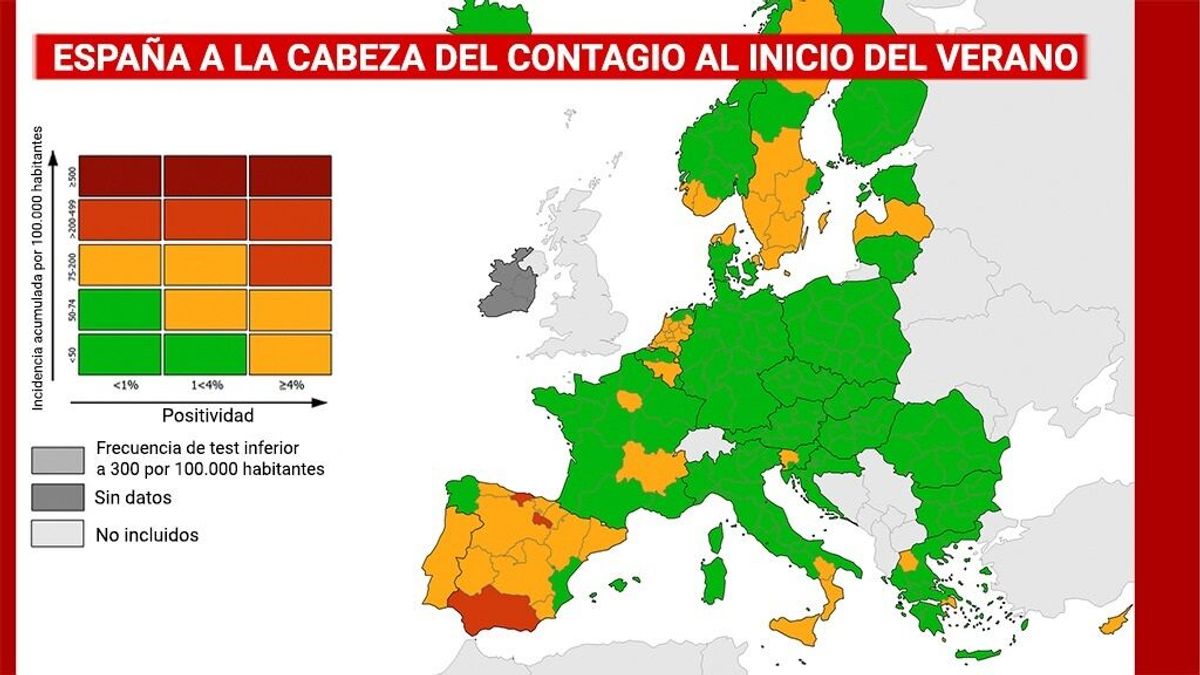 España a la cabeza de los contagios