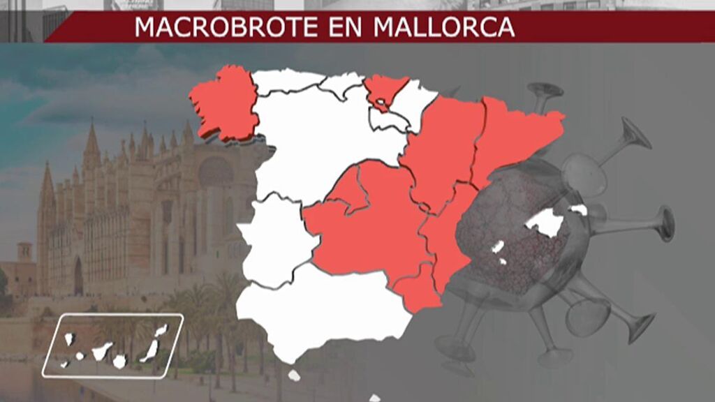 El 'macrobrote' por viajes de fin de curso a Mallorca ya supera los 600 casos en ocho comunidades autónomas