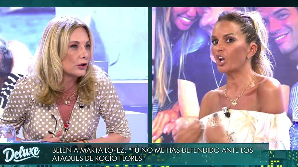 El enfrentamiento de Marta López y Belén Rodríguez