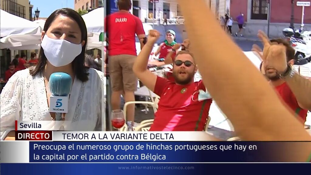 Preocupación en Sevilla, donde miles de portugueses llegan para ver a su selección a pesar de la pandemia