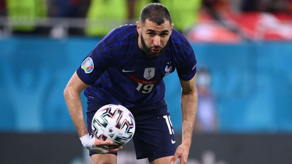 Gol de Benzema para empatar el partido entre Francia y Suiza (1-1)