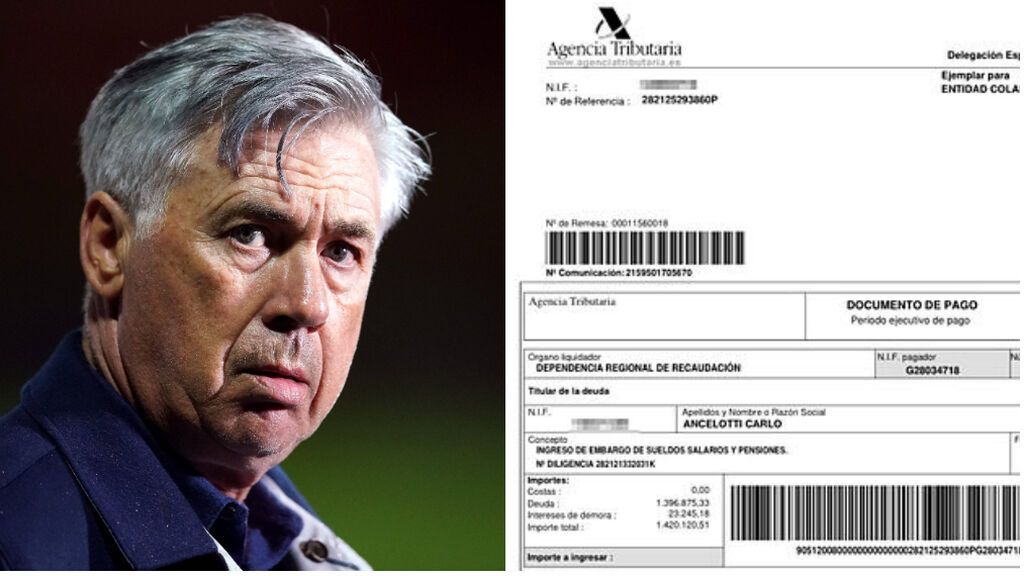 Hacienda pide al Real Madrid embargar el sueldo de Ancelotti para cobrar su millonaria deuda