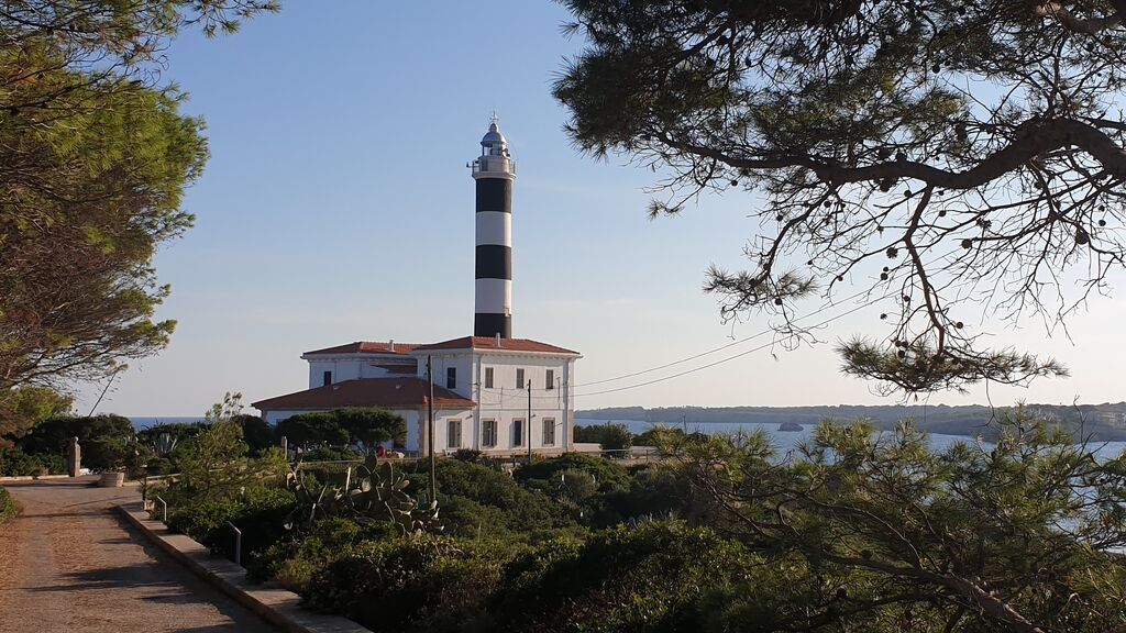 El faro de Porto Colom, en Mallorca.