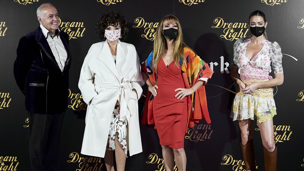 José Luis Moreno con Joan Collins, Jane Seymour y Denise Richards (Octubre de 2020)