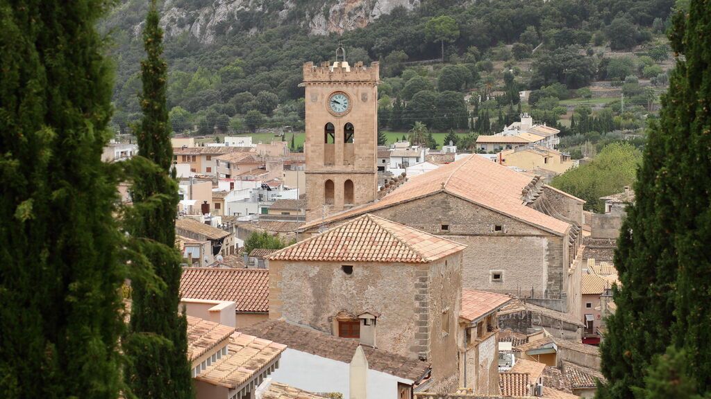 Pollensa desde las escaleras de El Calvari.