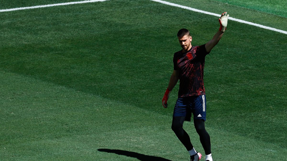 VÍDEO: Fútbol/Selección.- Unai Simón: "Fue un 'subidón' el apoyo de la afición después del error" VÍDEO: Fútbol/Selección.- Unai Simón: "Fue un 'subidón' el apoyo de la afición después del error"