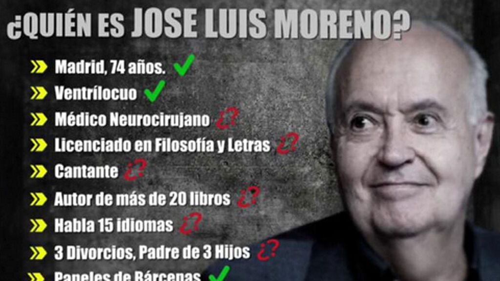 ¿Cuál es el verdadero curriculum de José Luis Moreno?