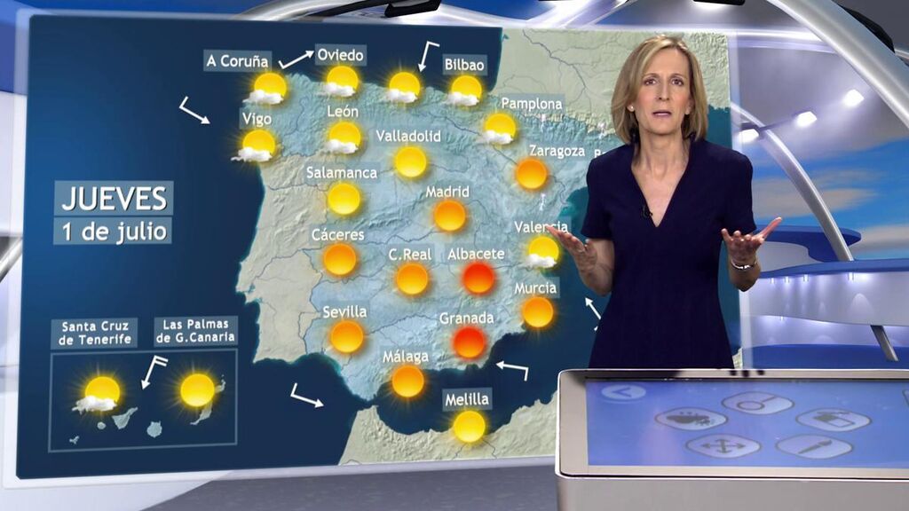 Julio llega a España con calor sofocante: el tiempo que va a hacer el jueves