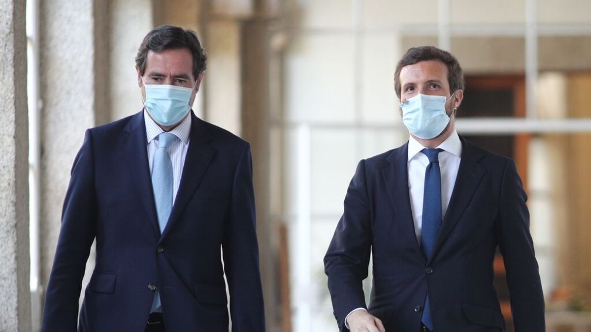 En directo: Casado y Garamendi, juntos en los cursos de verano de ATA tras su diferencias sobre indultos y pensiones En directo: Casado y Garamendi, juntos en los cursos de verano de ATA tras su diferencias sobre indultos y pensiones