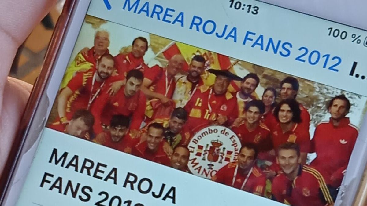 "Marea Roja Fan 2012", el grupo de Whatsapp de los aficionados a la selección española