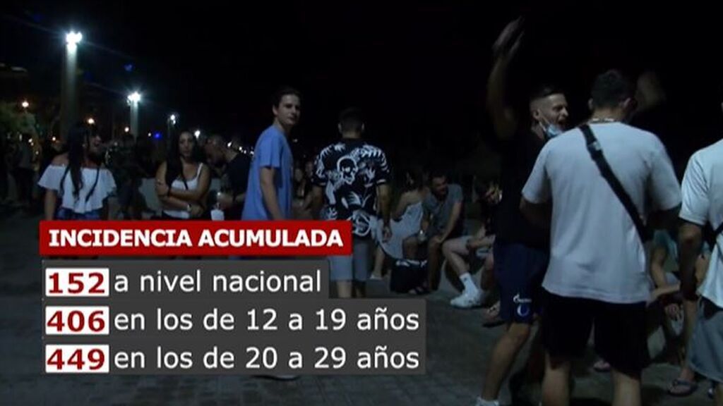 La incidencia acumulada se dispara entre la población más joven