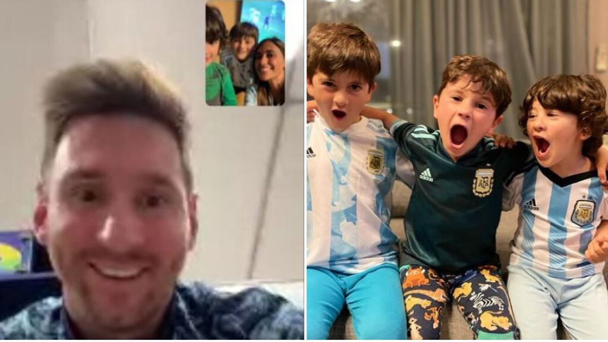 Los hijos de Messi sorprenden a su padre con una emotiva videollamada tras conseguir el pase a semis