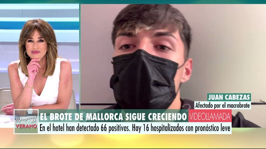 Estudiante afectado por el macrobrote en Mallorca comenta su experiencia.