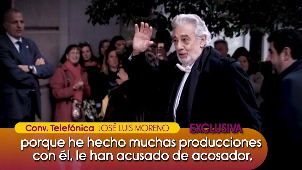 José Luis Moreno menciona a Plácido Domingo ante las acusaciones que ha sufrido